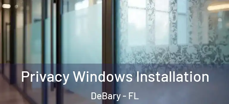  Privacy Windows Installation DeBary - FL